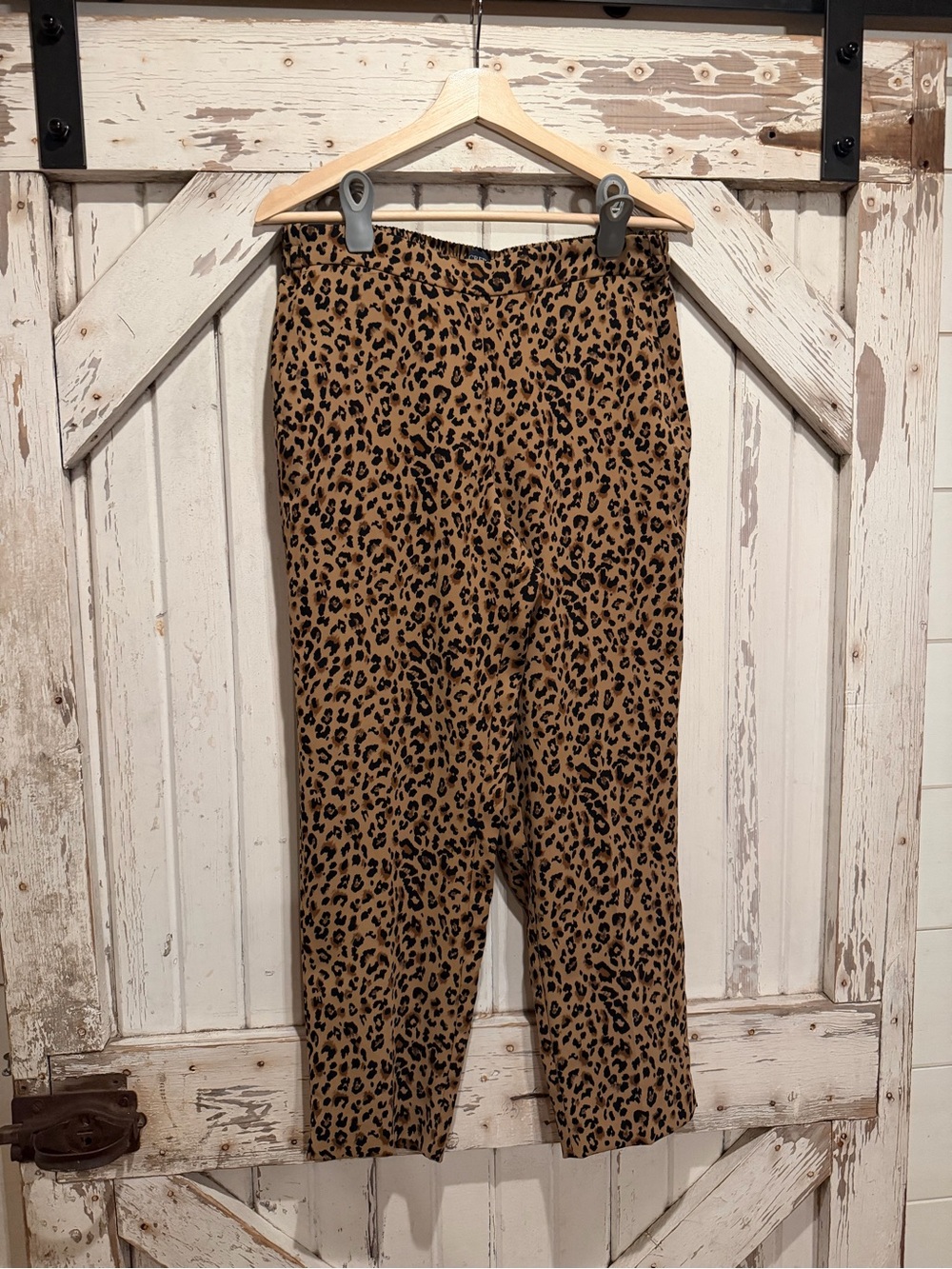 EUC!! J Crew Factory Jamie Pant (Leopard print)